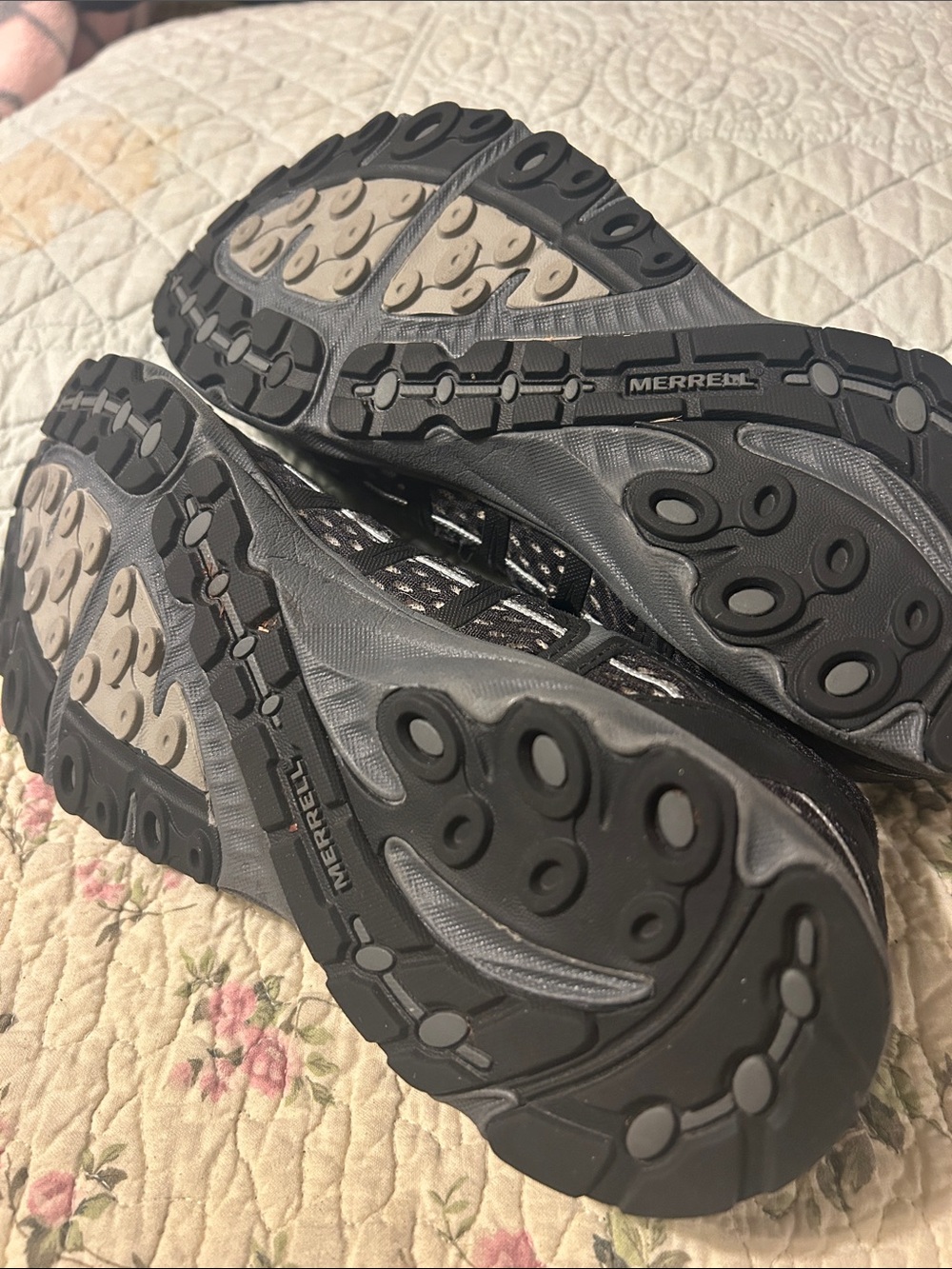 Merrell Women's Black and Gray Trail Running Shoes - Picture 4 of 5